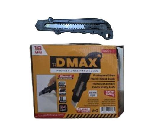 DMAX MAKET BIÇAĞI PLASTİK SİYAH / 24 - 288